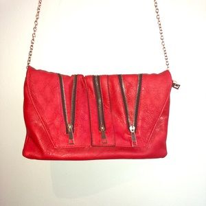 Edgy Red Arden B. Clutch